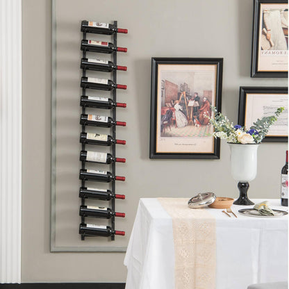 Wall Mounted Metal Wine Rack Organizer for Liquor and Champagne