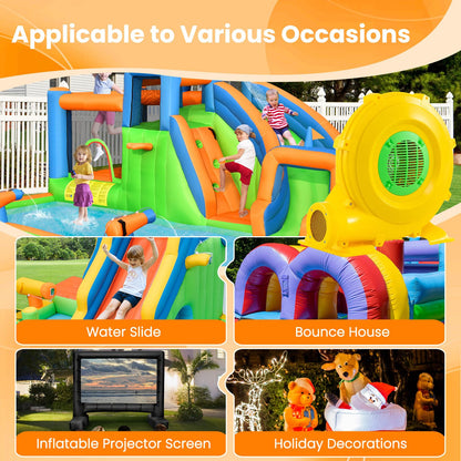 Air Blower, Powerful Bouncy Castle Pump Fan, Electric Inflatable Bouncer Blowers