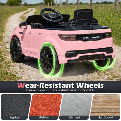 12V Ride on Car with Remote Control and Music Licensed Land Rover
