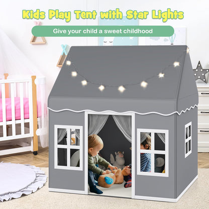 Indoor Kids Play Tent with Star Lights for Children Boys Girls Gift