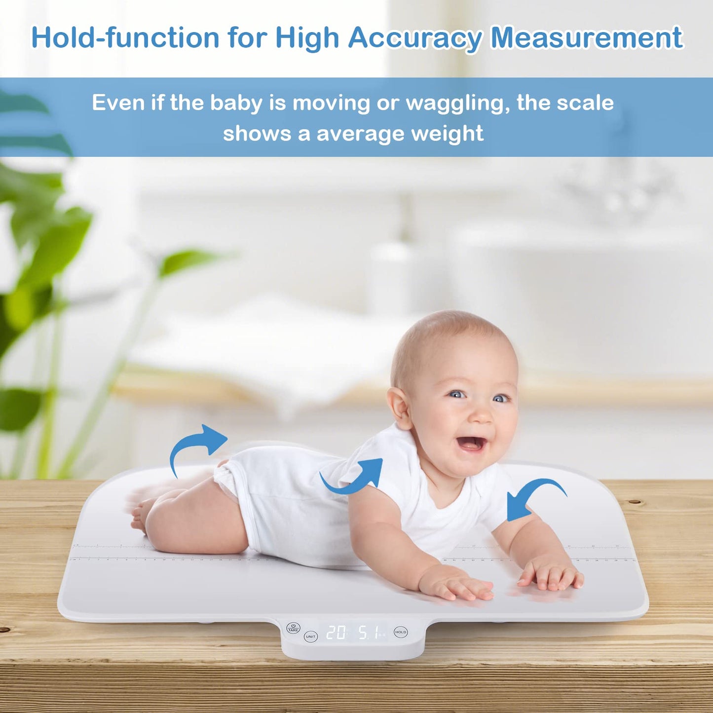 Baby Pet Scale Electronic Weighing Scale with Hold & Tare Function