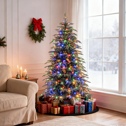 Pre-Lit Artificial Christmas Tree, Hinged Xmas Tree