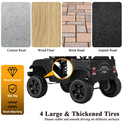 12V Kids Ride on Truck Battery Powered Car with Parental Remote