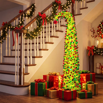 150 cm Pop Up Whimsical Christmas Tree, Easy Setup, Lime-Green