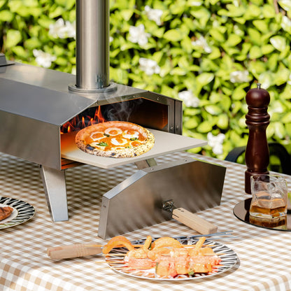 Multi Fuel Portable Pizza Maker with Pizza Ston