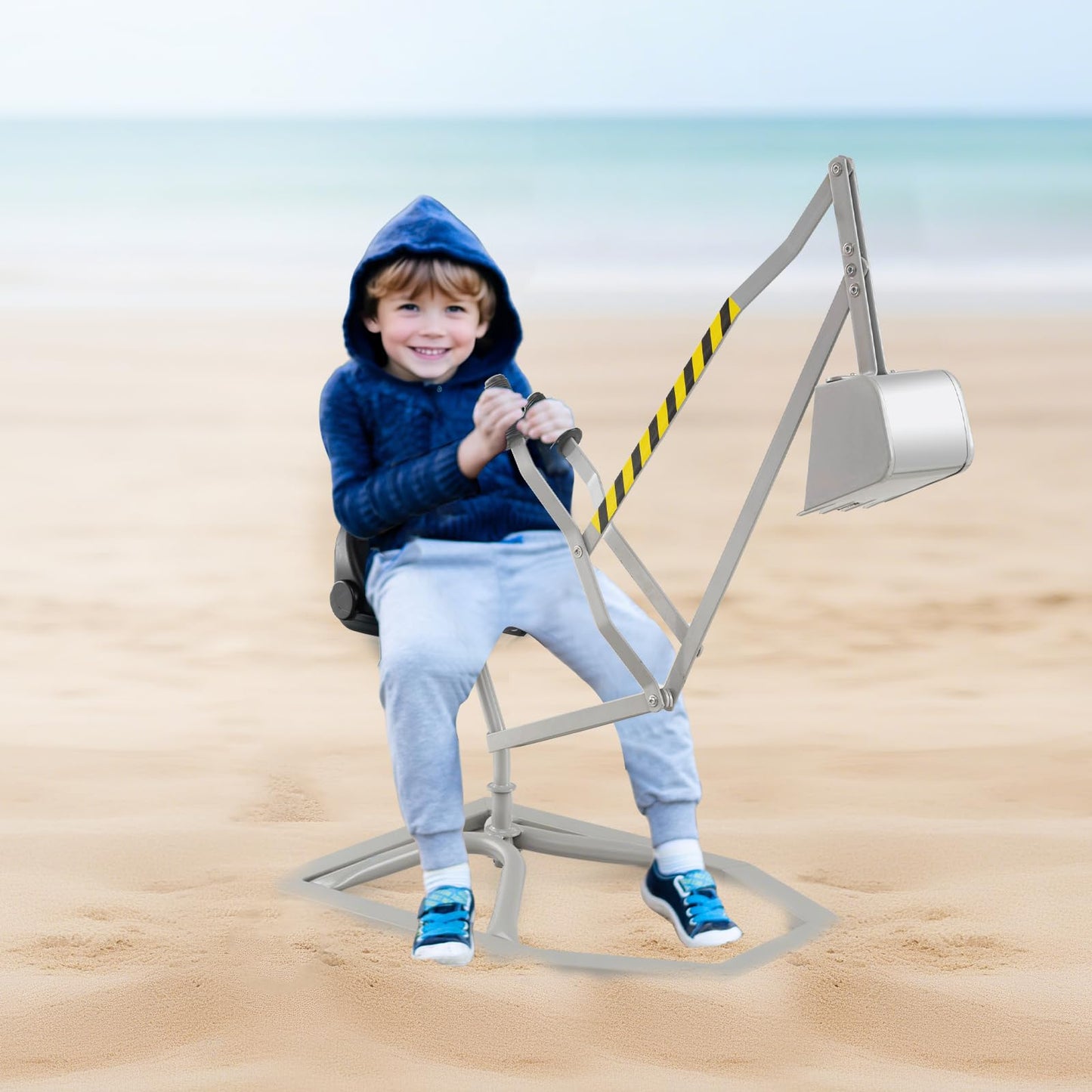 Kids Sand Digger Outdoor Toy Excavator for Sand Dirt Snow
