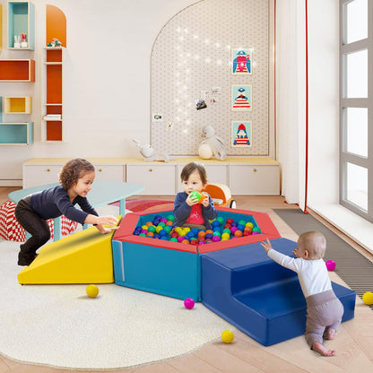 3-Piece Baby Foam Climbing Blocks Indoor Climb and Crawl Activity Play Set