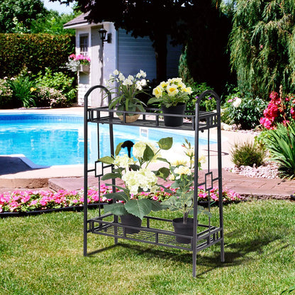 Indoor Outdoor Flower Pots Holder Display Rack