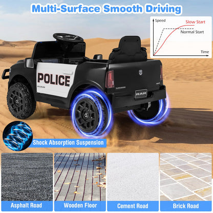 12V Kids Ride on Car with Remote Control, Lights