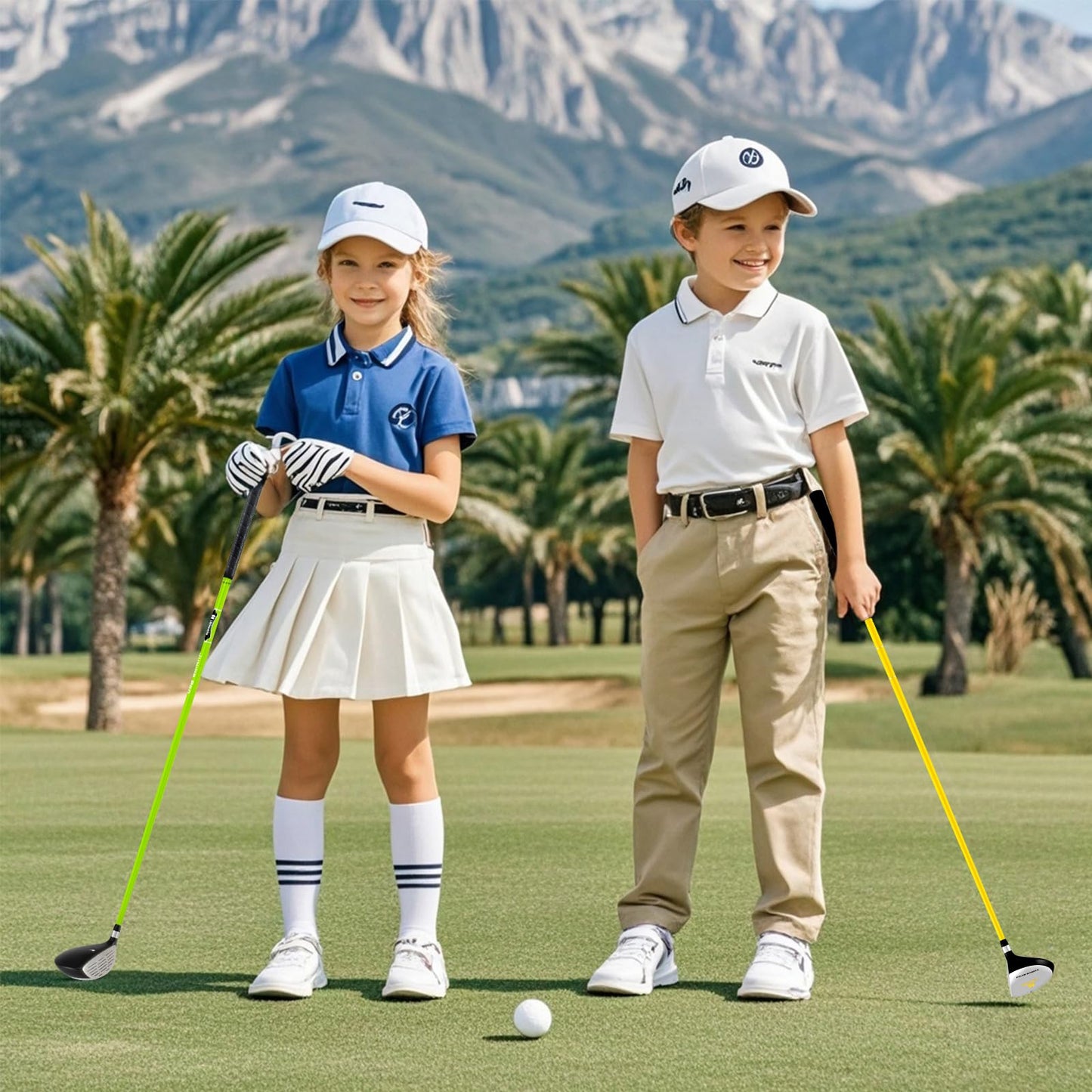 8-10 Years Children Golf Putters Right Hand with Fiberglass Shaft & Headcover