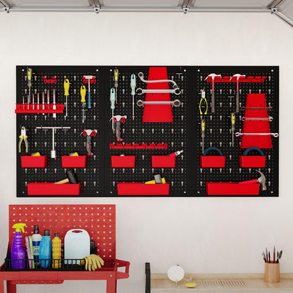 120 x 60cm Pegboard Organizer Kit for DIY Workshop Craft Room