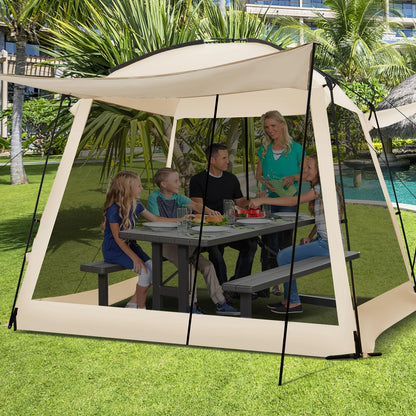 3 x 3m Screen Canopy Tent Large Sun Shade Tent with Vestibule