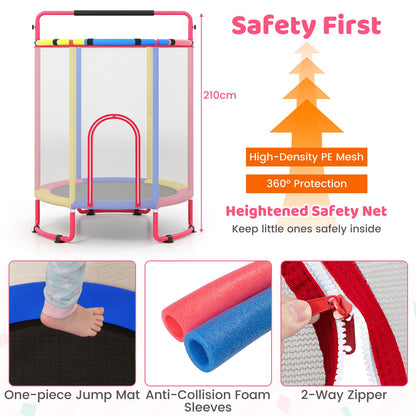 5FT Kids Trampoline, 6 in 1 Toddler Trampolines