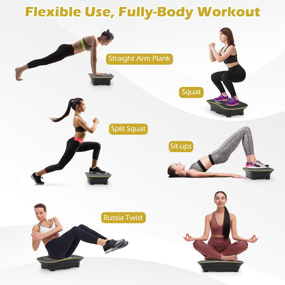 Vibration Plate Exercise Machine for Lymphatic Drainage and Weight Loss with 10 Speed Intensities