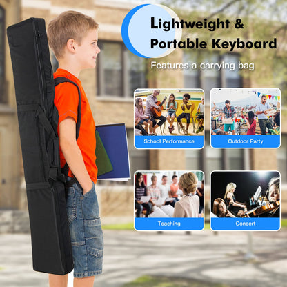 88 Key Electronic Keyboard with Storage Bag for Kids and Adults