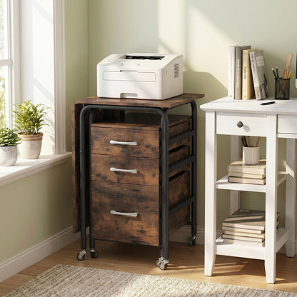 2-In-1 Folding Desk with 3 Drawers