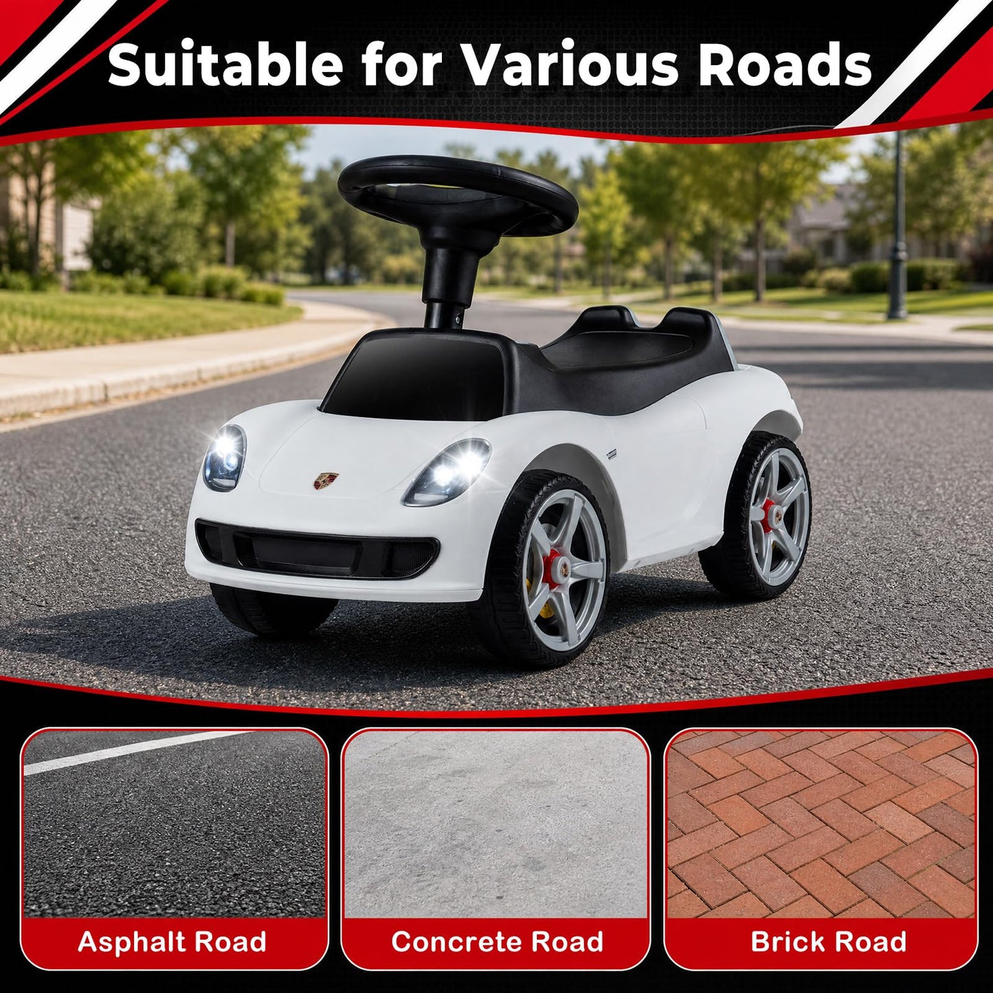 Kids Ride on Car, Toddler Foot-to-Floor Sliding Car