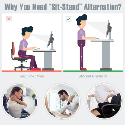 Laptop Cart Height Adjustable with Wheels