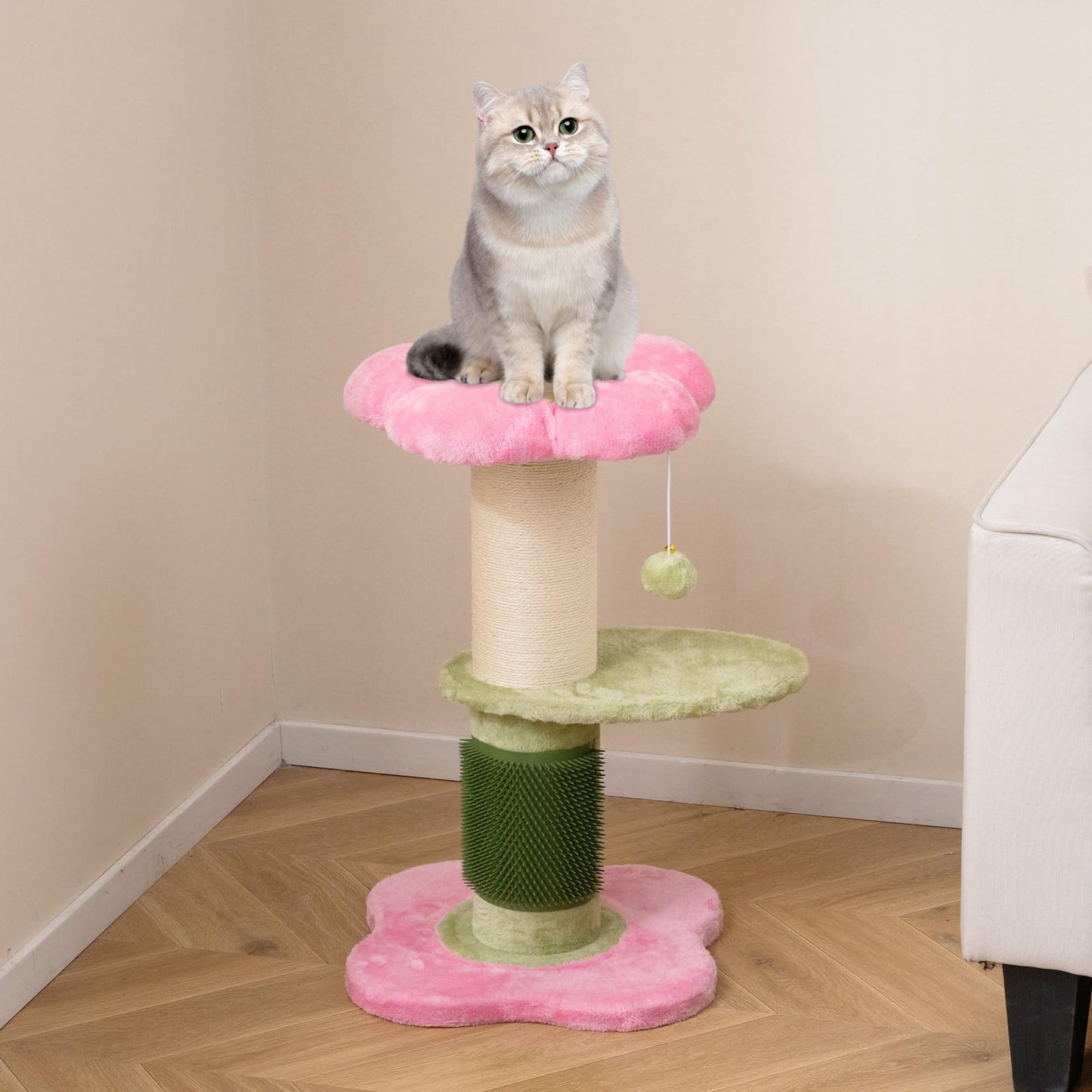 Cat Tree, Multi-Layer Cats Tower with Padded Plush Perch