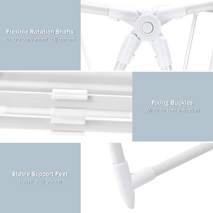 Folding Clothes Drying Rack for Indoor Outdoor