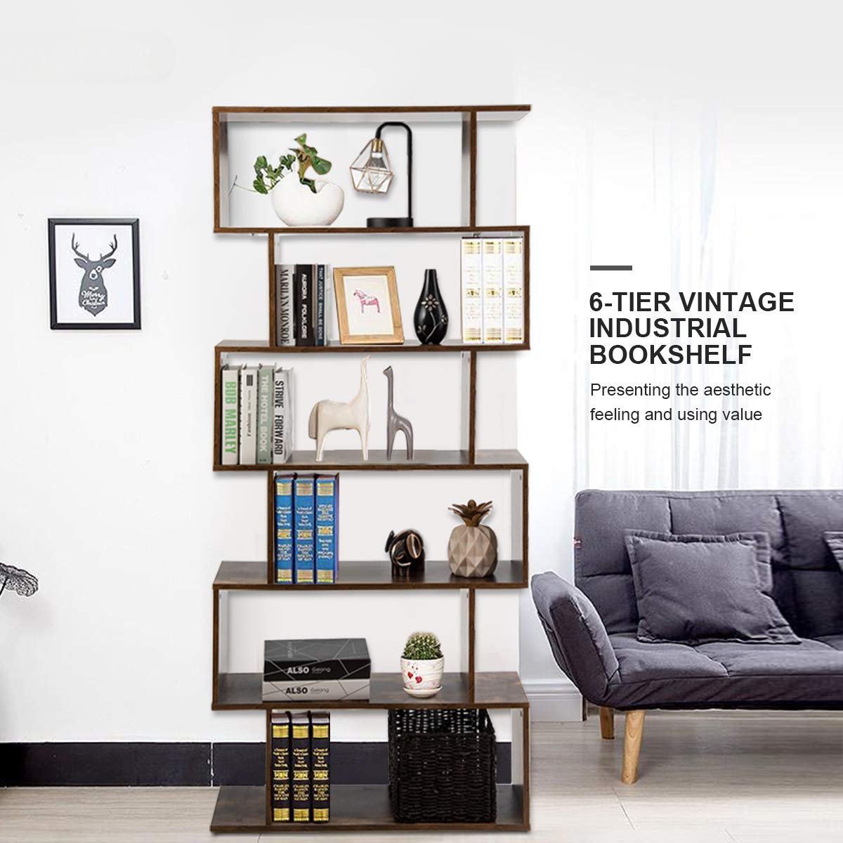 5/6 Tiers Freestanding Storage Shelf