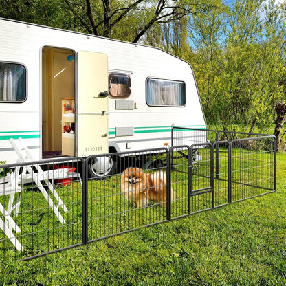 Dog Playpen - 8 Panel Metal Fence for Small Dogs
