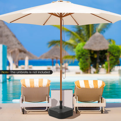 Heavy-Duty Patio Parasol Umbrella Stand Fit 38 mm Umbrella Poles