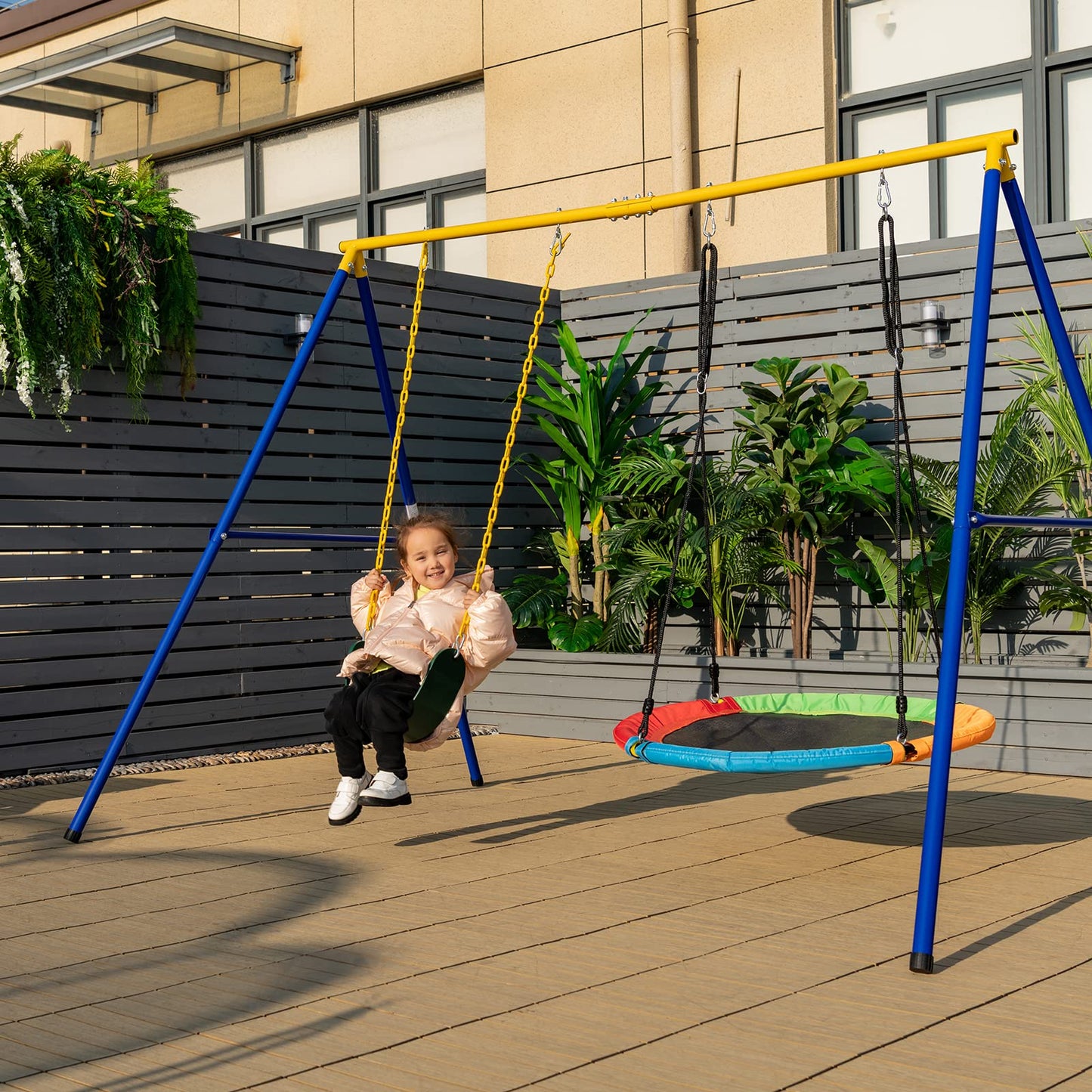 Metal Swing Stand for 2 Swings