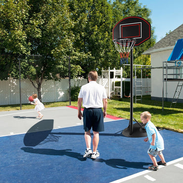 1.67 m-2.28 m Portable Basketball Hoop System with Anti-Rust Stand