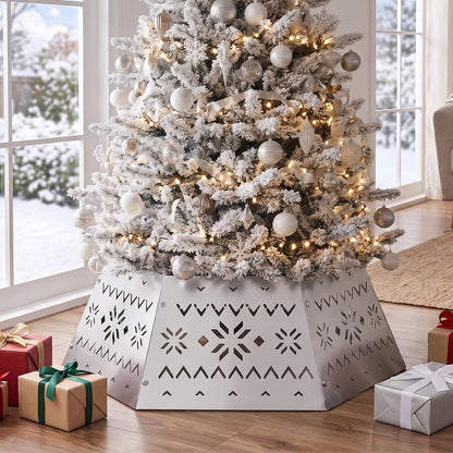 71cm Silver Metal Christmas Tree Collar