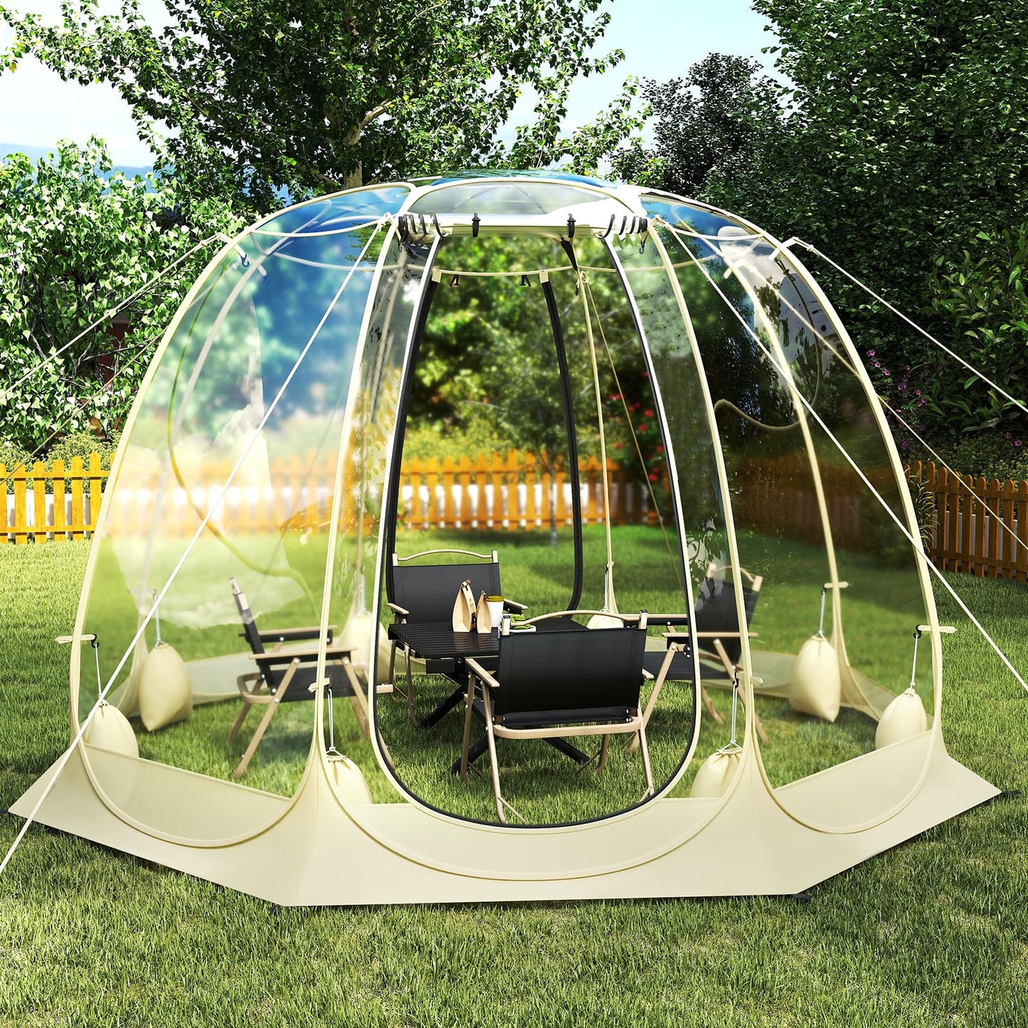 Instant Setup Weatherproof Cold-Proof Screen House for 4-6 People
