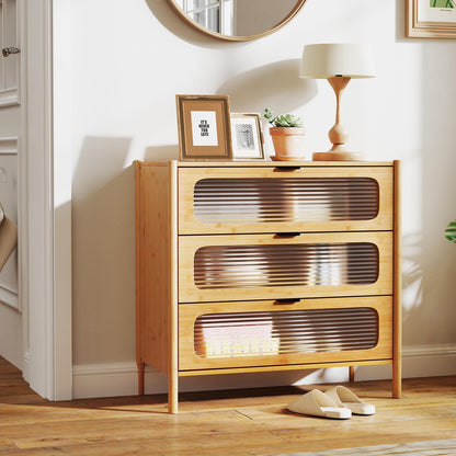 3 Drawer Dresser Mid Century Modern Chest of Drawers