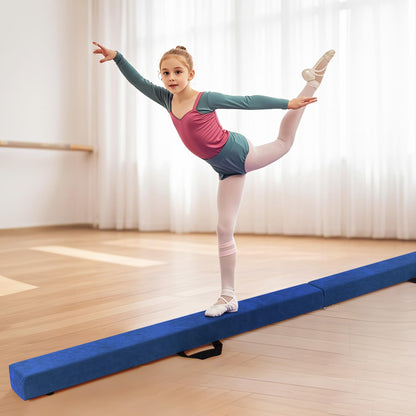 8 FT Folding Gymnastic Beam with Anti-slip Base for Toddler