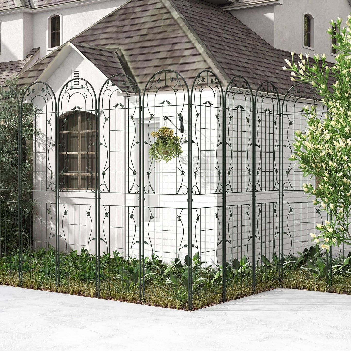2/4 Pack Garden Trellis, 180/220 x 50cm Galvanized Steel Trellis for Climbing Plants