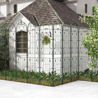 2/4 Pack Garden Trellis, 180/220 x 50cm Galvanized Steel Trellis for Climbing Plants