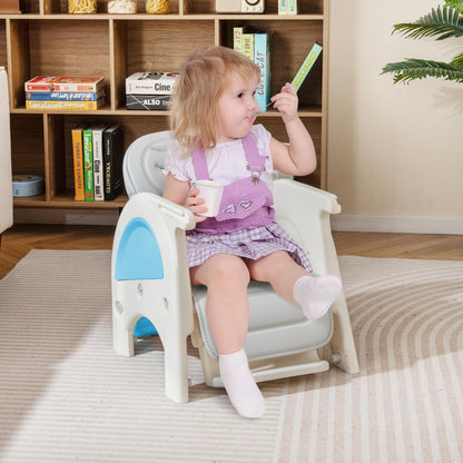 Convertible Baby High Chair with Double-layer Tray and Adjustable Backrest