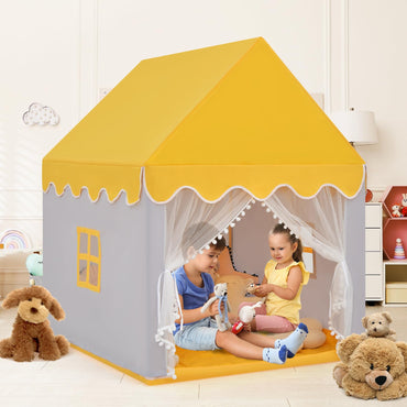 Kids Play Tent with Padded Mat Indoor Playhouse