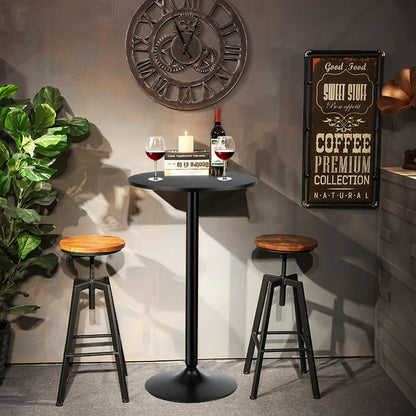 101cm Height Counter Bistro Pub Tables with Fixed Tabletop and Stable Base