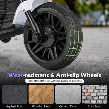 6V Kids Motorbike, Electric Ride on Motorcycle with Headlight