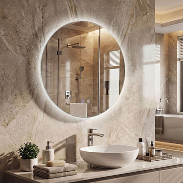 600mm/700mm Anti-Fog Illuminated Backlit Wall Mounted Vanity Mirror