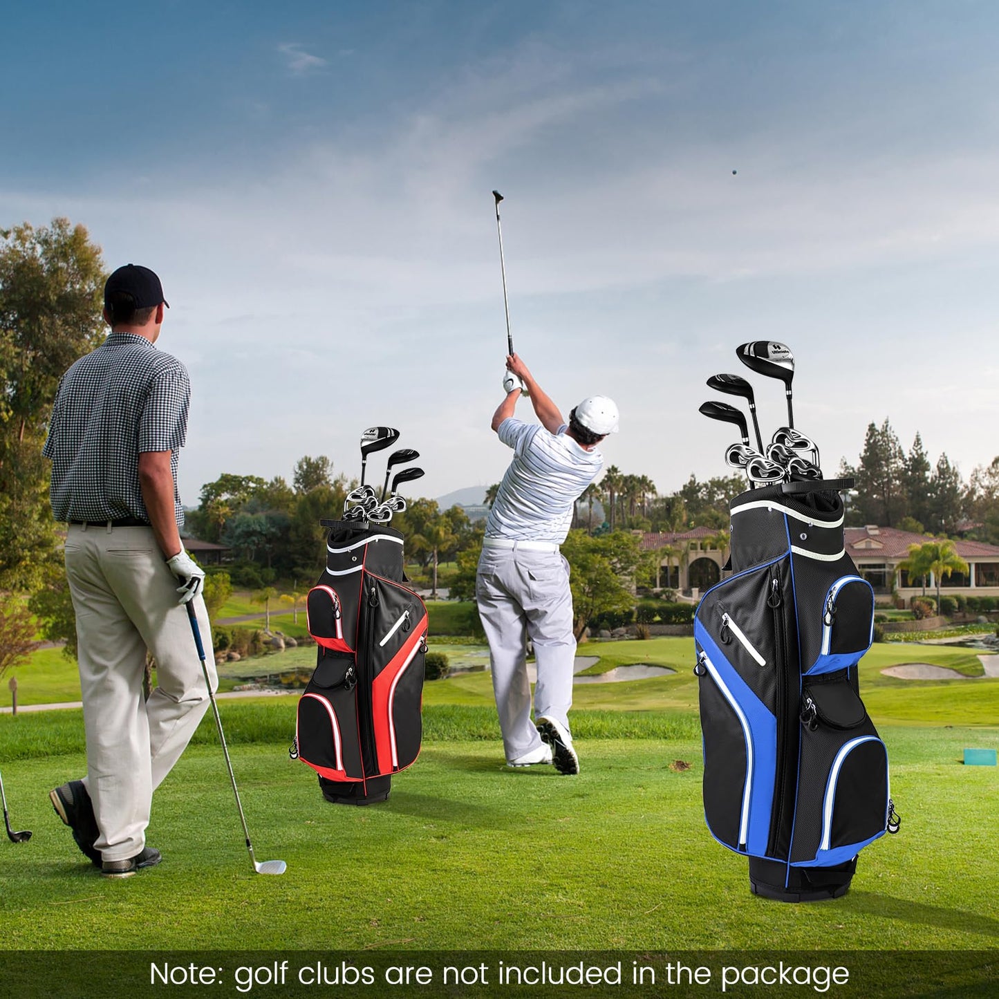 Golf Cart Bag, Golf Trolley Bag with 14 Way Dividers, Cooler Bag