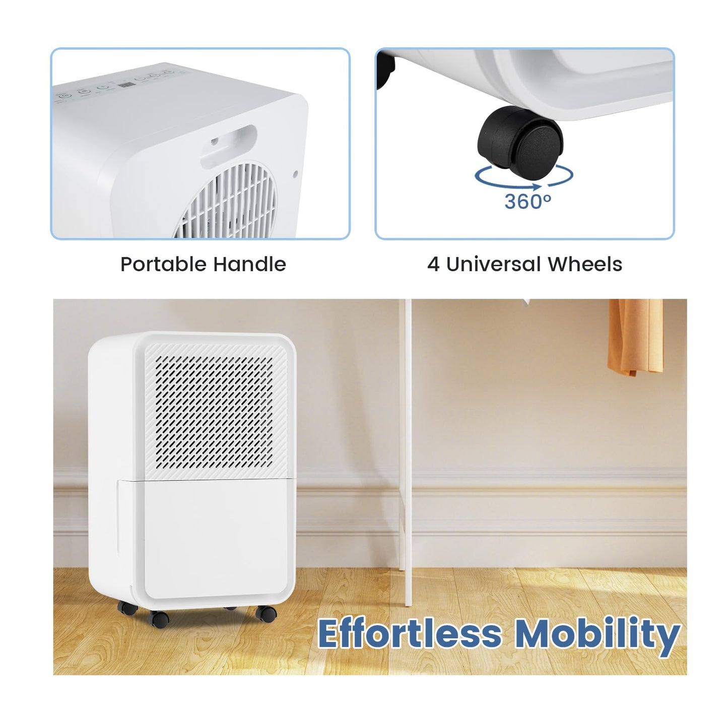 15 L Dehumidifier for Home with 4 Modes and 24H Timer