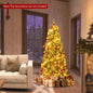 Artificial Christmas Tree with Branch Tips and Natural Pine Cones