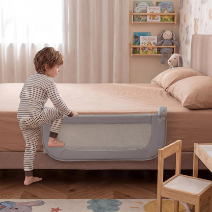 80/120/148/178/198 cm Long Adjustable Baby Bed Rail Guard with Extra Buckle