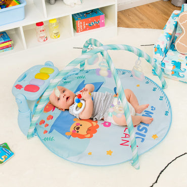 Kick & Play Piano Gym Activity Center with Lights and 5 Hanging Sensory Toys