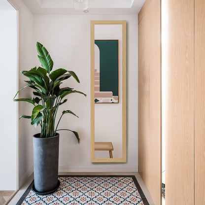 153 x 37 cm Wooden Frame Rectangle Full Length Mirror