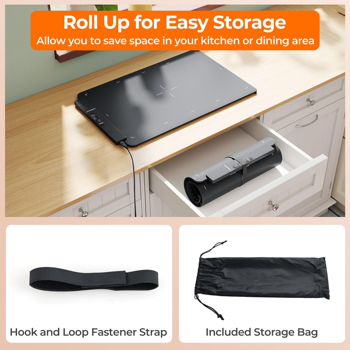 Electric Silicone Food Warming Mat with Fast Full Surface Heating