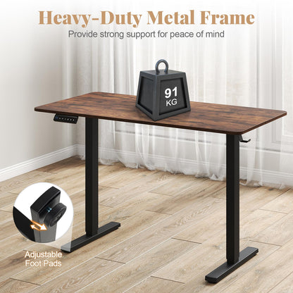 Electric Height Adjustable Standing Desk, 120 x 60cm Sit Stand Desk