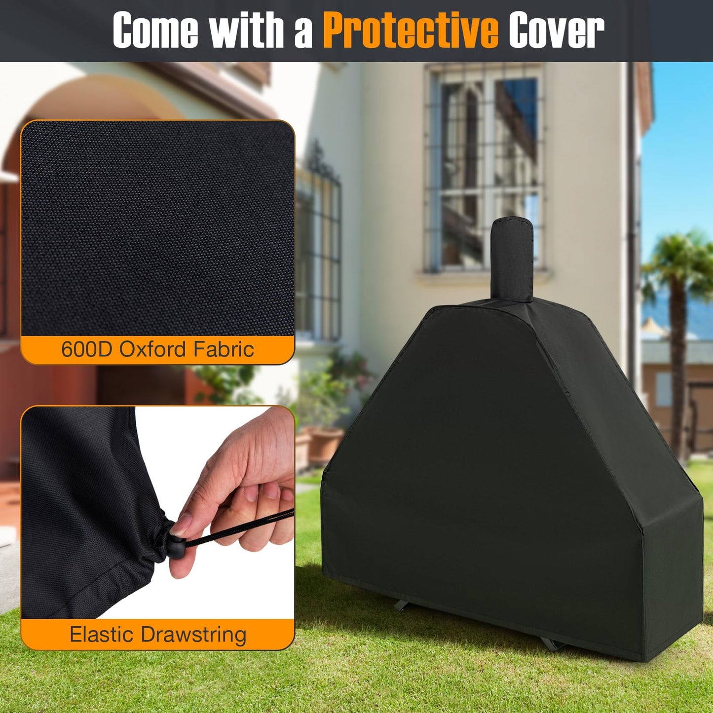 Outdoor Pizza Maker with Cover for BBQ