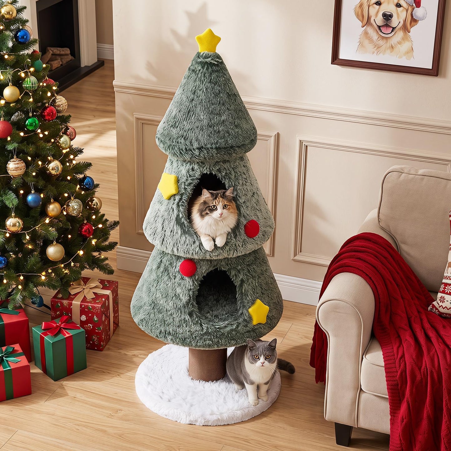 Christmas Cat Tree, Kitten Activity Center
